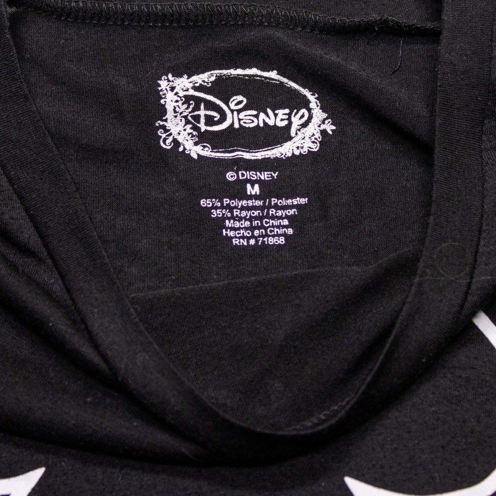 Disney Mickey Mouse Graphic T-Shirt Women Medium Black Excellent - Picture 3 of 7